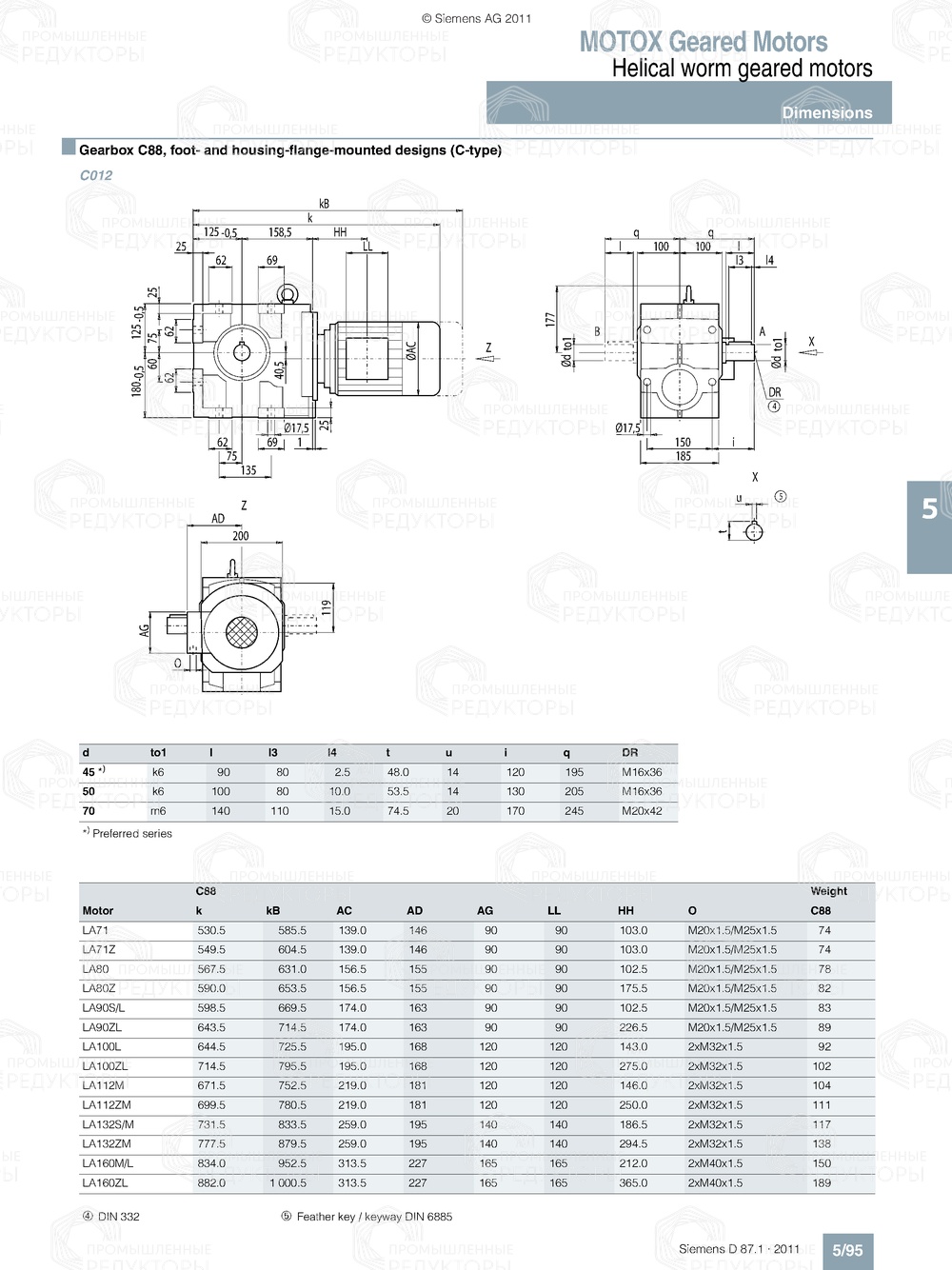 Мотор-редуктор Flender C88 Flender C88